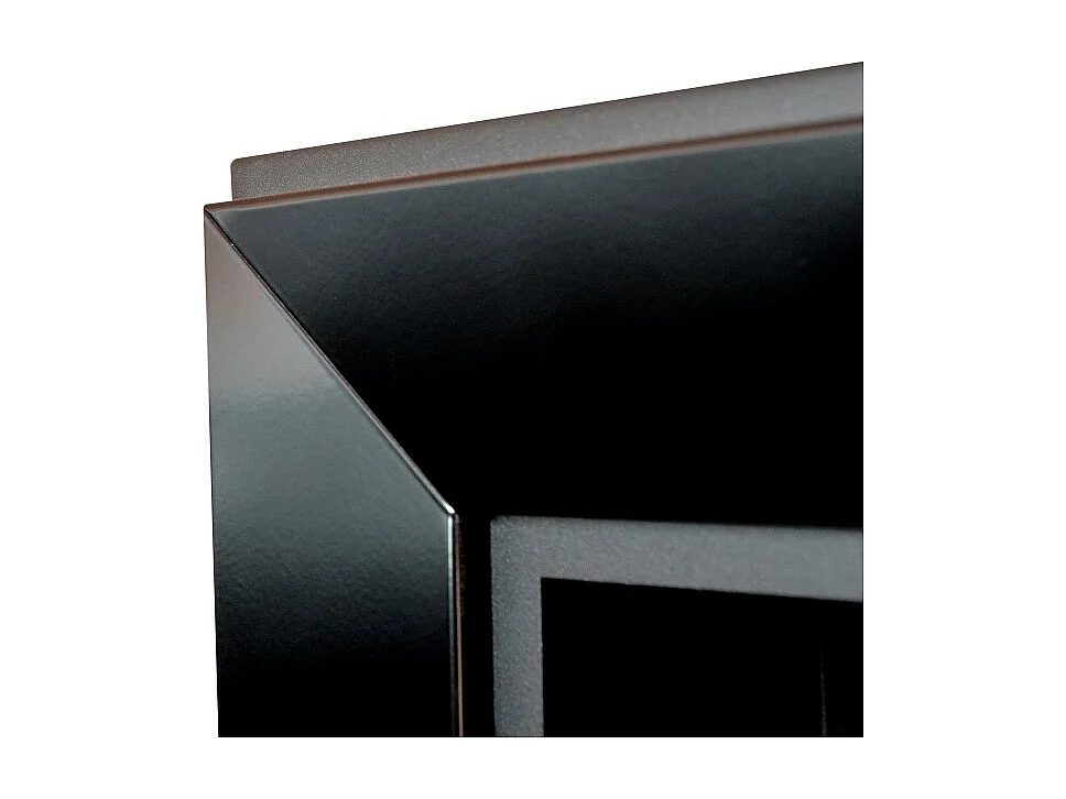 Cheminée au bioéthanol encastrable Frame 1800 SimpleFire avec verre noir