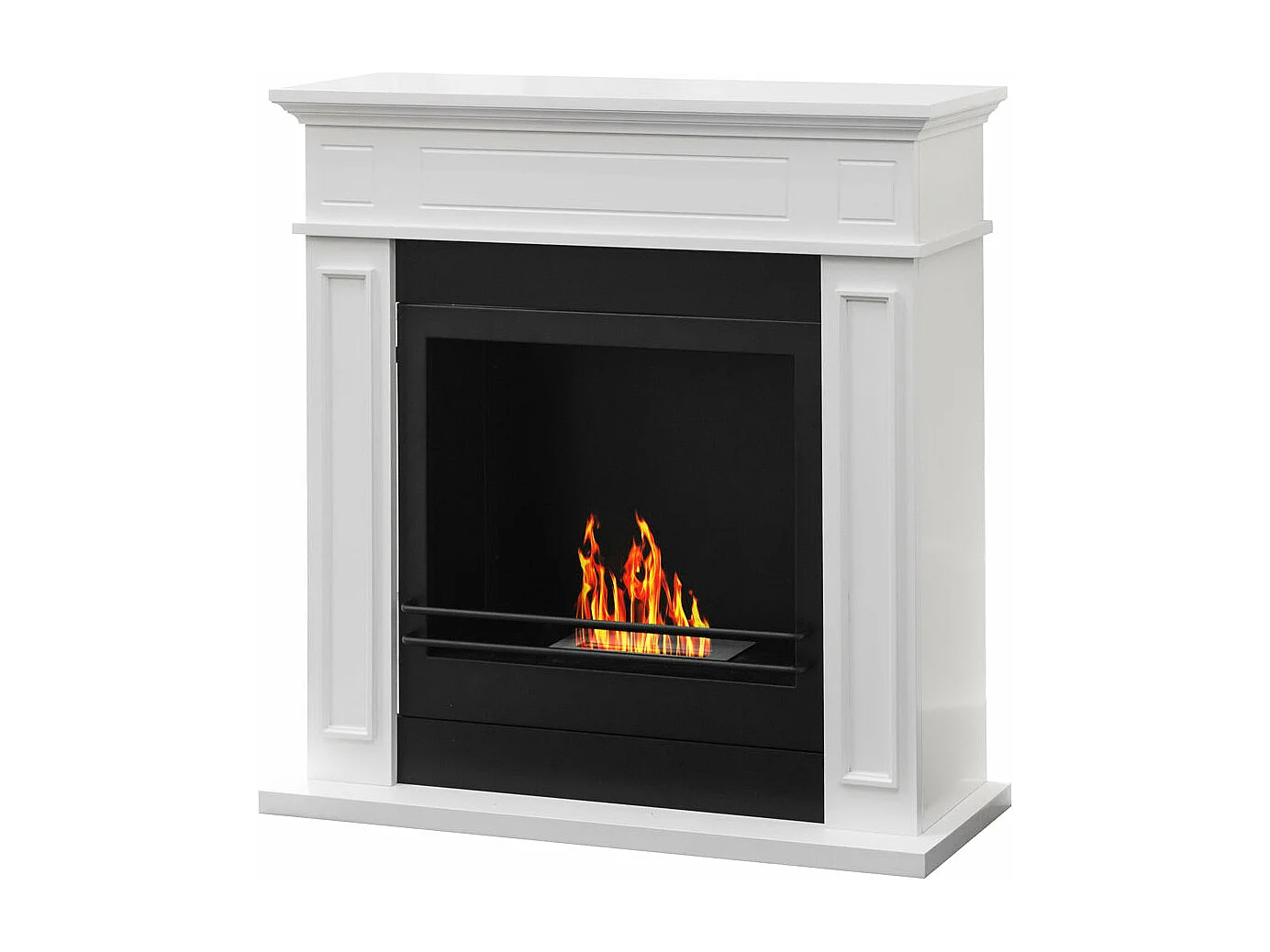 Bioethanol-Kaminboden-Biokamin JEFFERSON Weiß L 89,5 x H90,5 x T28