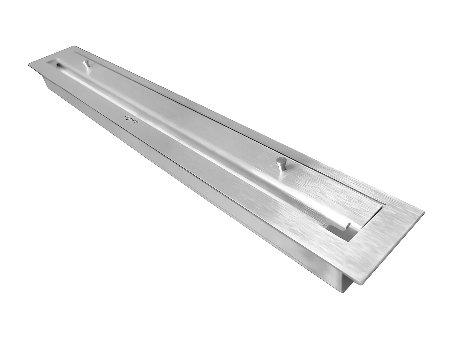 U1000.2 Design-Bioethanol-Einbaukamin mit 3-seitig offenem Glas, 2-Liter-Brenner