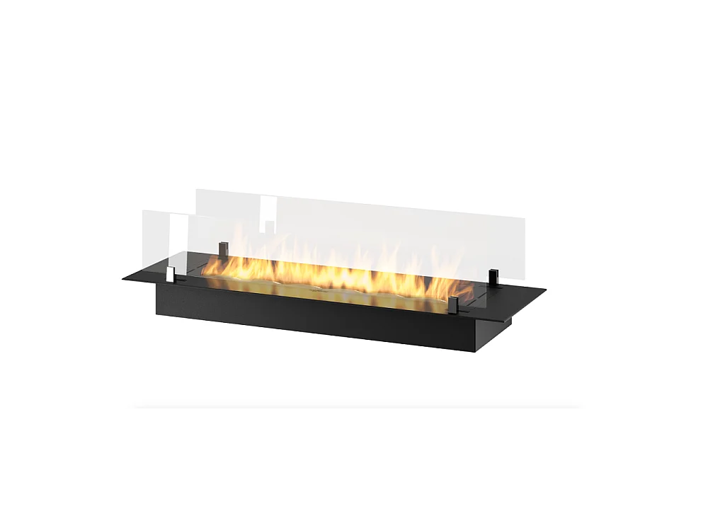 Wkład do palnika na bioetanol 3L ze stali nierdzewnej, 100 cm, do zabudowy lub wolnostojący, ze szkłem w zestawie