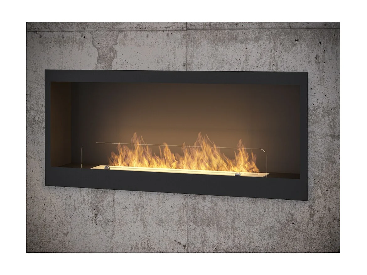 INSIDE 1200 Infire eingebauter Bioethanol-Kamin mit Glas