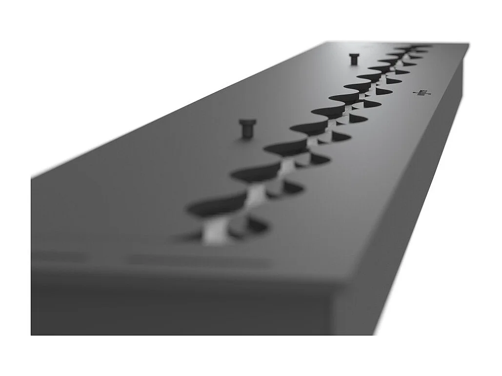 Bruciatore Inserto a Bioetanolo 150cm in Inox nero da incasso da 6 lt