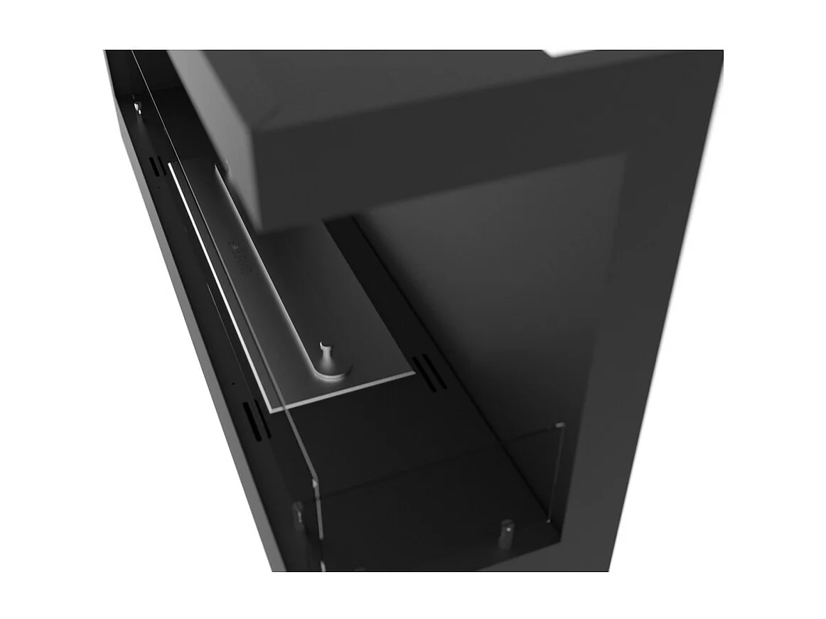 Corner 900 Right SimpleFire Bioethanol-Einbaukamin mit Glas