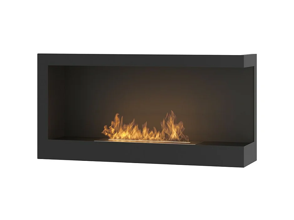 Corner 900 Rechts SimpleFire inbouw bio-ethanolhaard met glas