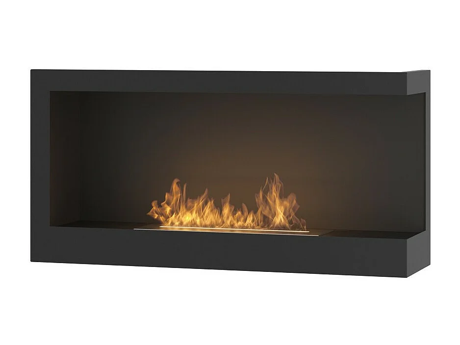 Corner 900 Right Cheminée au bioéthanol encastrable SimpleFire avec verre