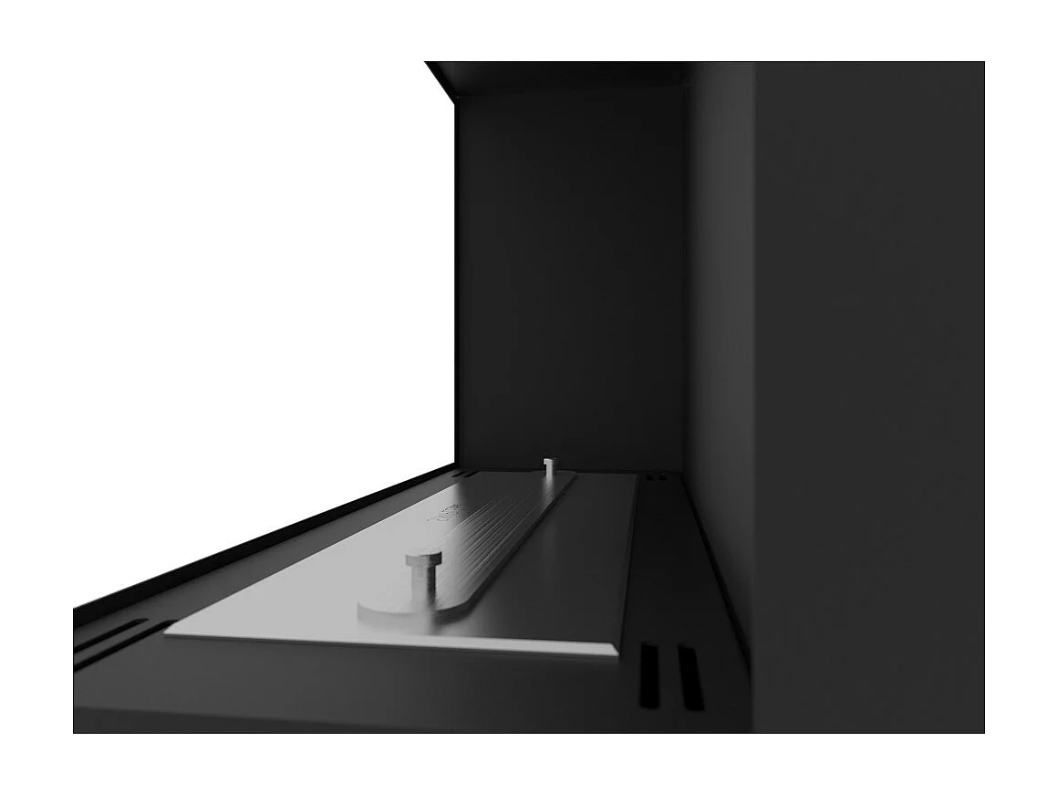 Caminetto a Bioetanolo Angolare Corner 600 Right SimpleFire da incasso con Vetro