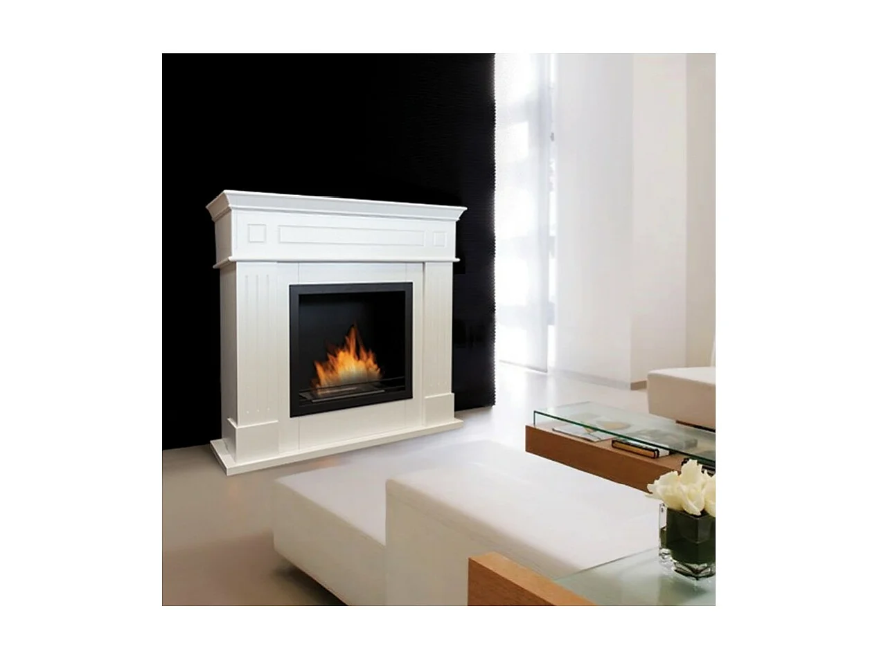 Bio-cheminée Jacob White 4,58 kW/h avec brûleur 3,5L