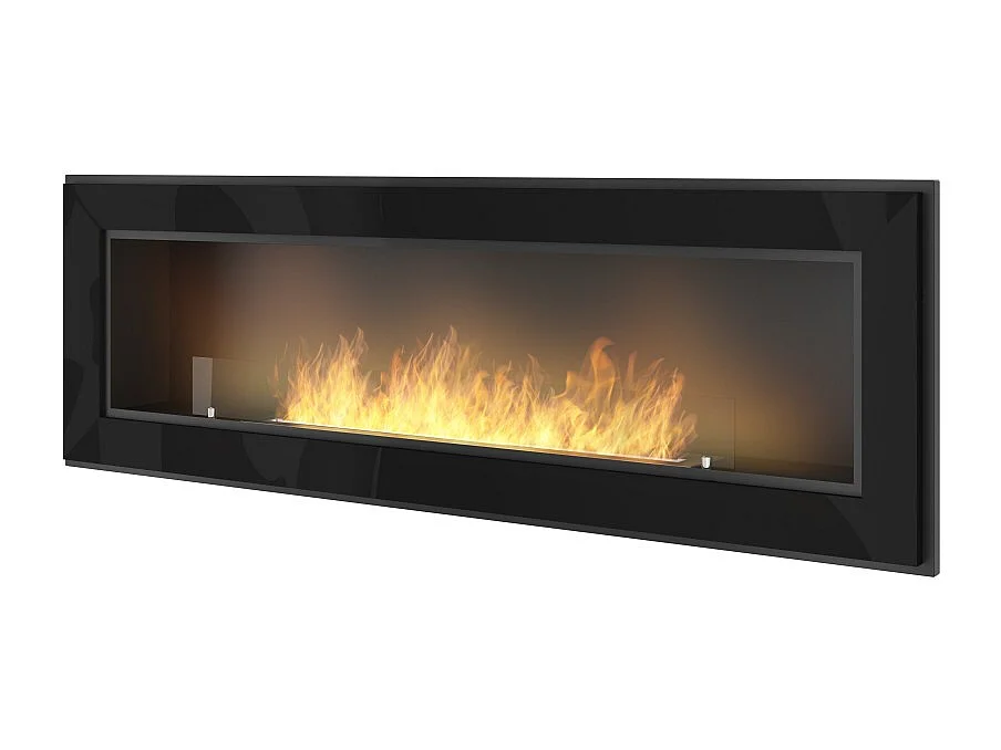 Frame 1500 SimpleFire Einbau-Bioethanolkamin mit schwarzem Glas