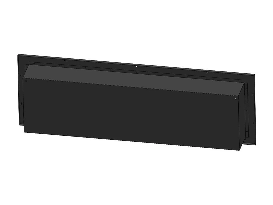 Cheminée au bioéthanol encastrable Frame 1500 SimpleFire avec verre noir