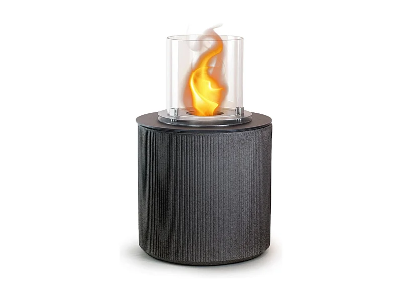 Chimenea de bioetanol brasero de suelo para jardín para interior y exterior MODIGLIANI Hierro fundido Gris d.36 x h56