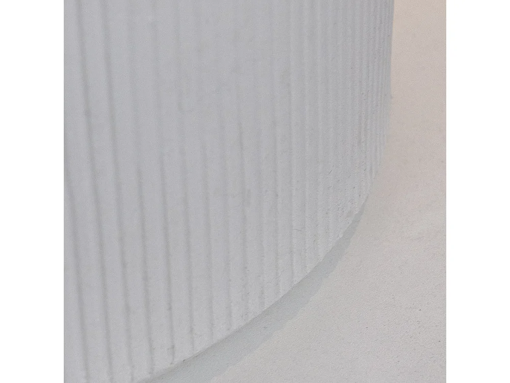 Bio-ethanol open haard tuinkomfoor voor binnen en buiten MODIGLIANI Parelwit d.36 x h56