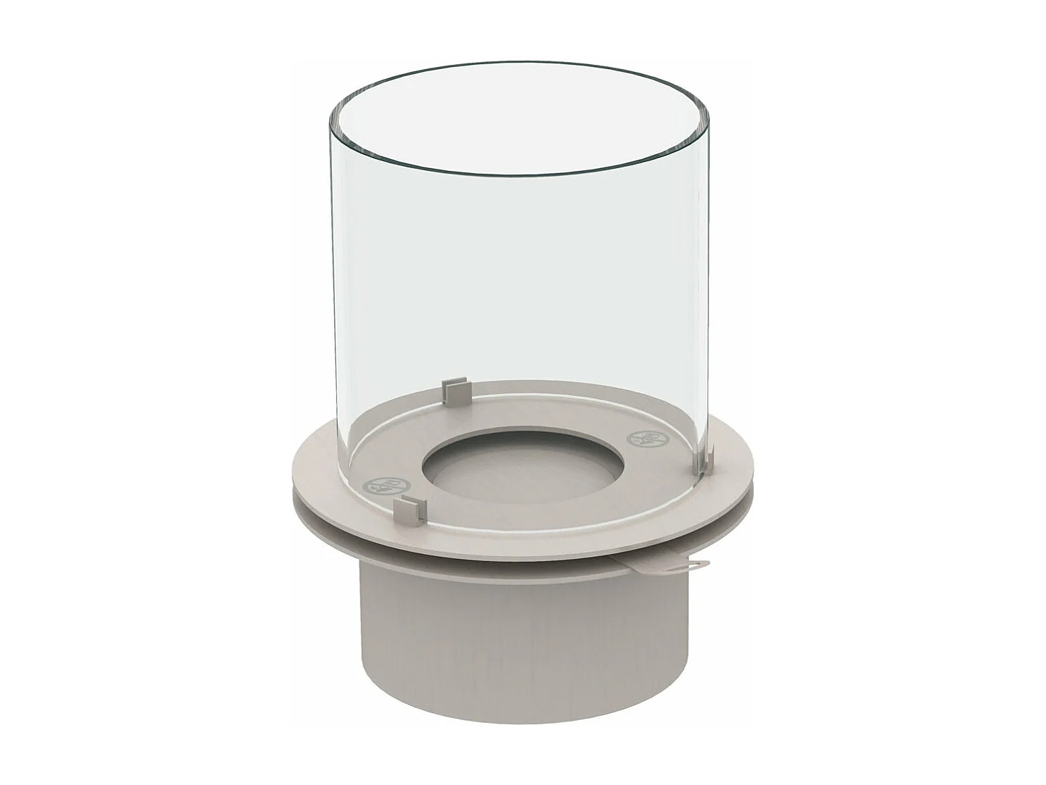 Lareira a bioetanol braseiro de jardim para interior e exterior STROMBOLI Tortora d.60 x h56