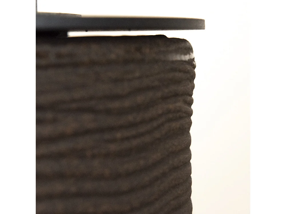 Camino a bioetanolo braciere da giardino da terra per interno esterno RAFFAELLO Terra Marrone d.35 x h55