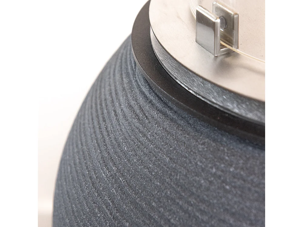 Brasero de jardin cheminée au bioéthanol pour intérieur et extérieur BOTTICELLI Fonte Grise d.40xh54