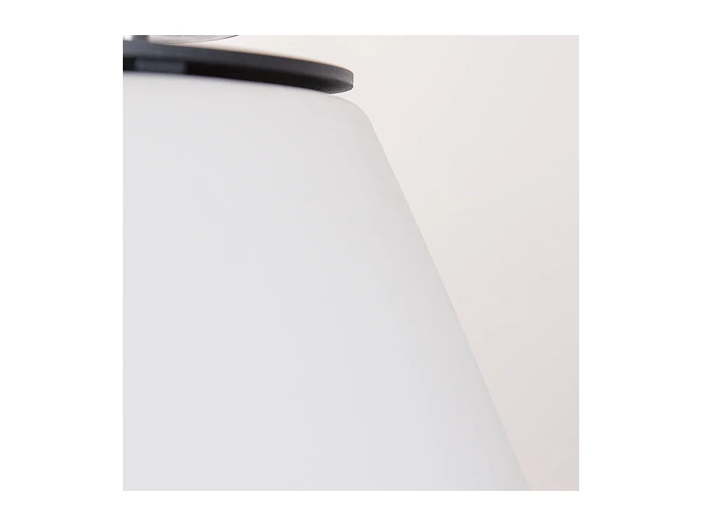 Chimenea de bioetanol para suelo de jardín, interior y exterior STROMBOLI Blanco Perla d.60 x h56