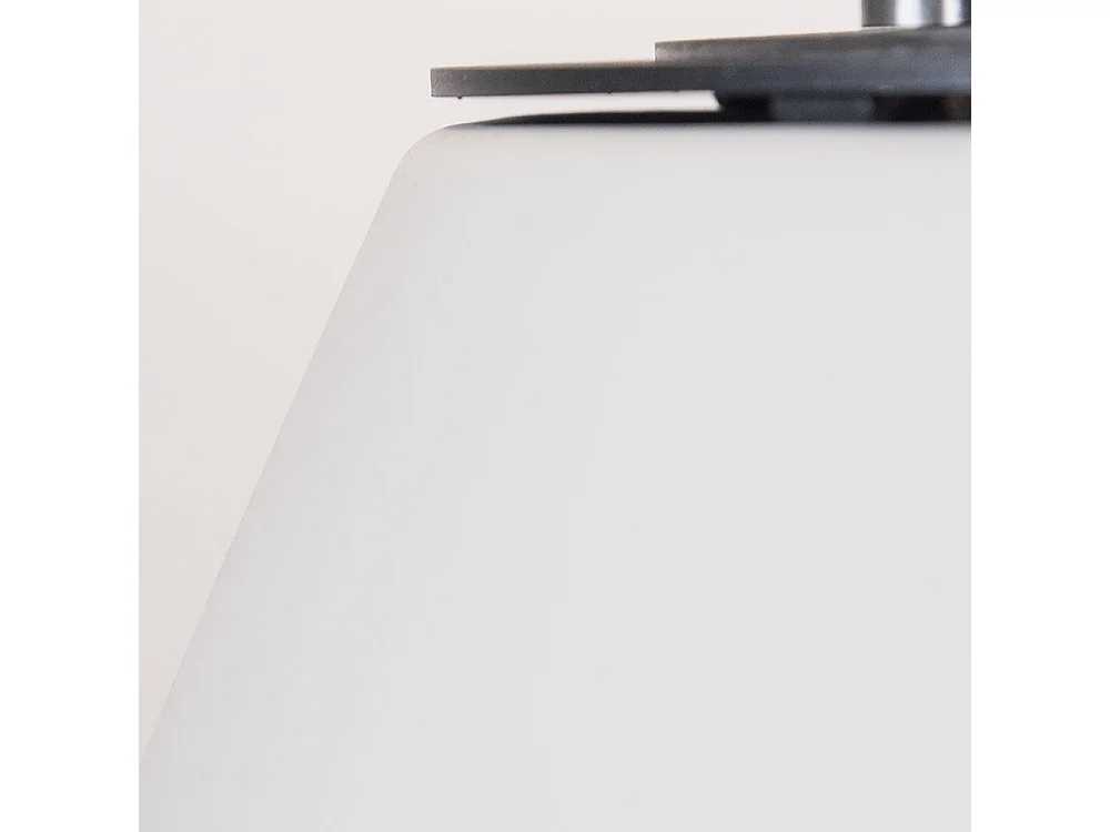 Chimenea de bioetanol para suelo de jardín, interior y exterior STROMBOLI Blanco Perla d.60 x h56