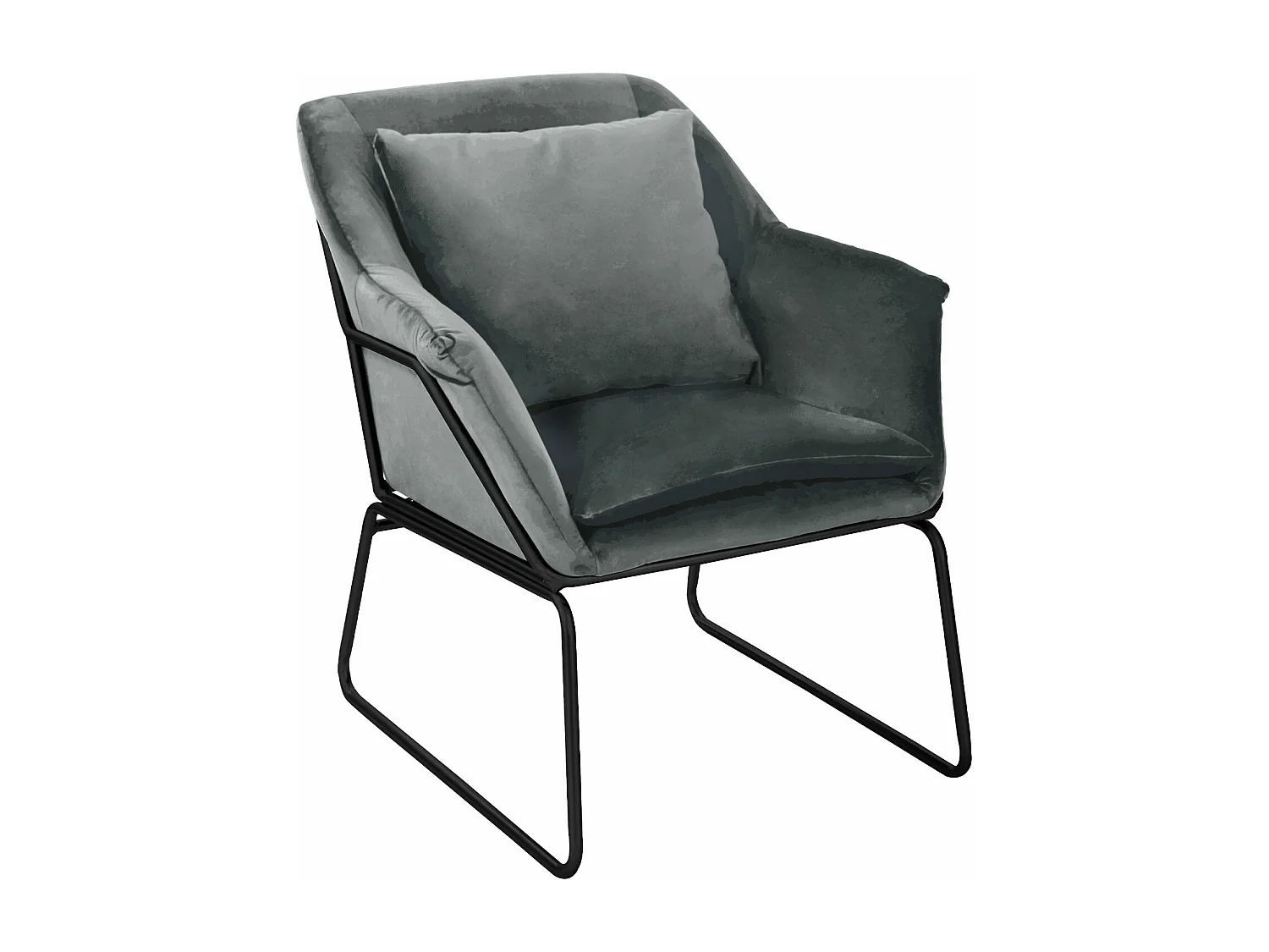 LOUNGESESSEL JOSIE Samt Grau