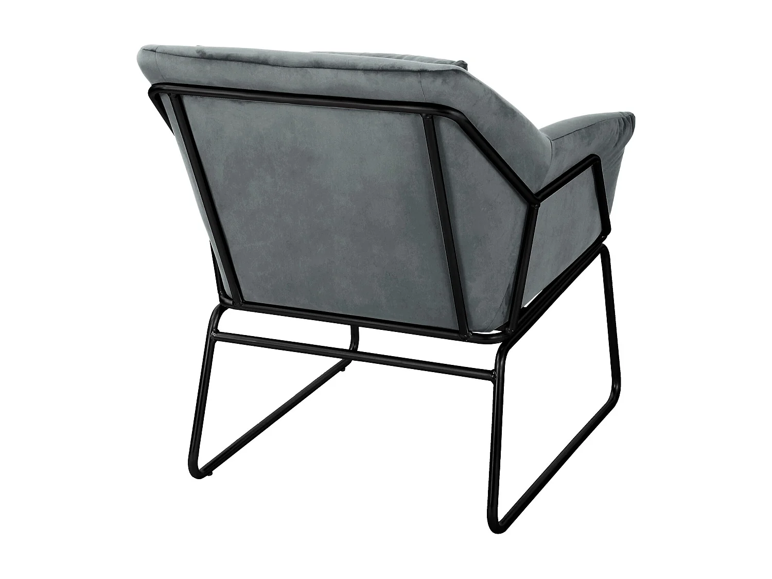 LOUNGESESSEL JOSIE Samt Grau