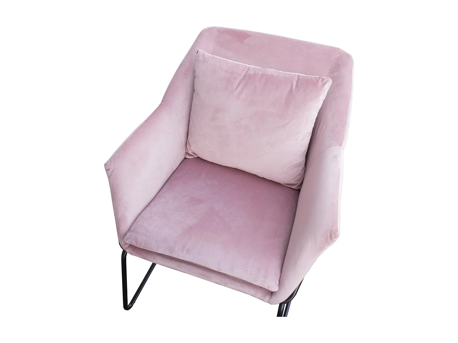 LOUNGESESSEL JOSIE Samtbezug Rosa