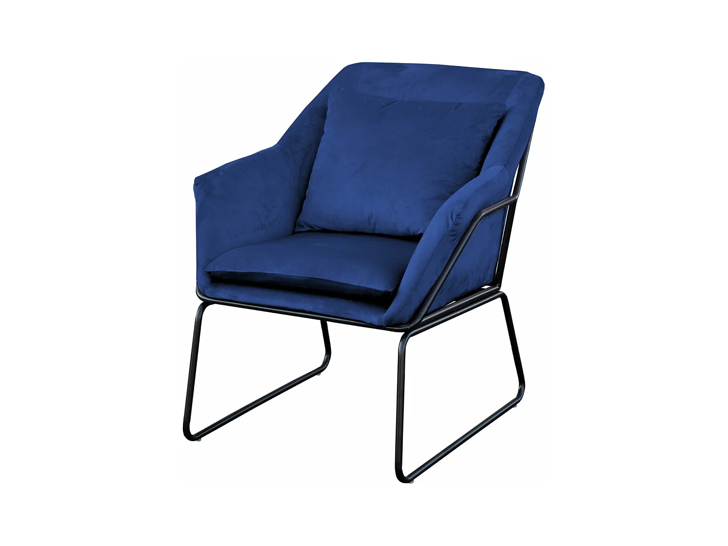 LOUNGESESSEL JOSIE Samtbezug Blau