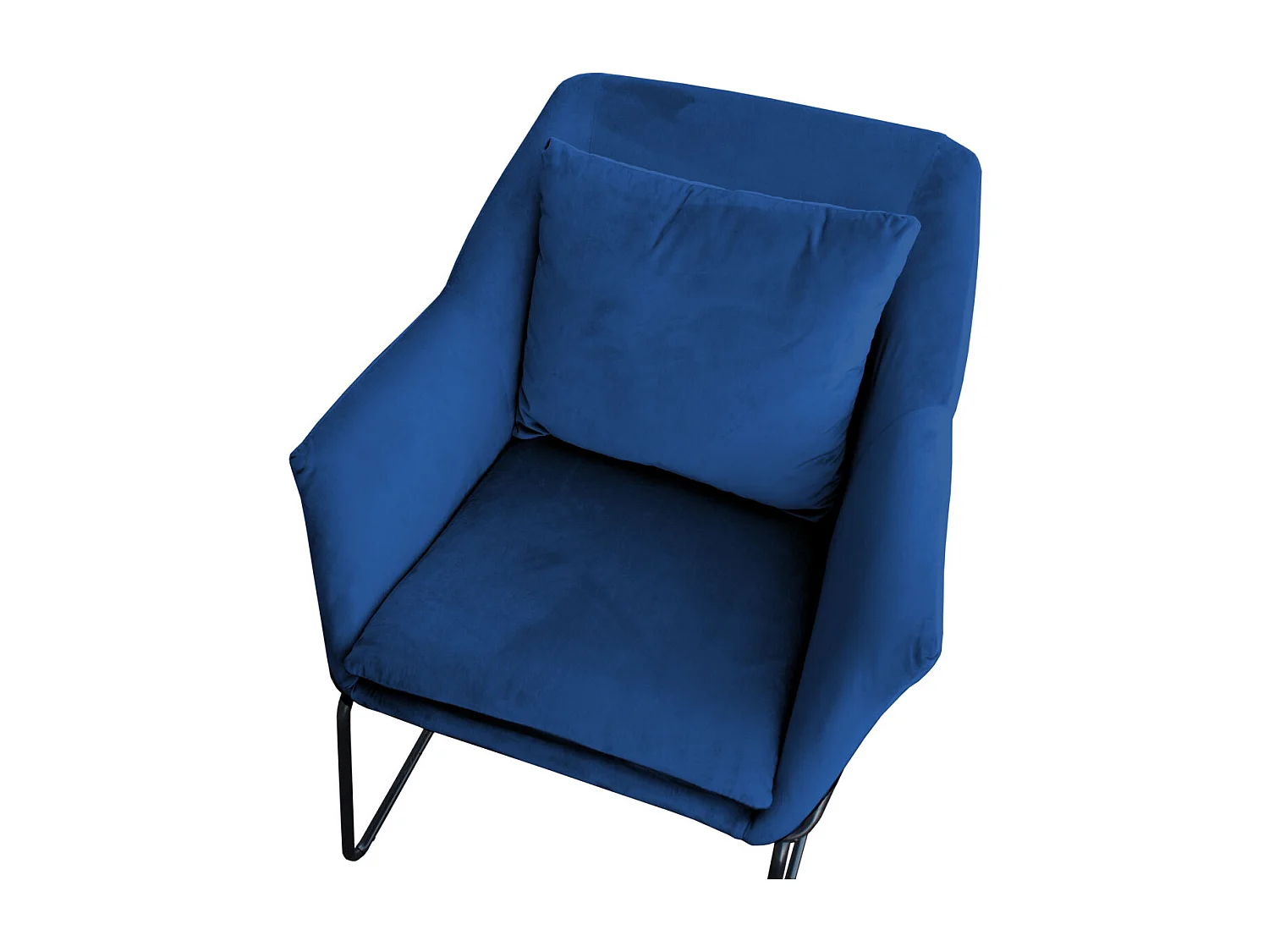 LOUNGESESSEL JOSIE Samtbezug Blau