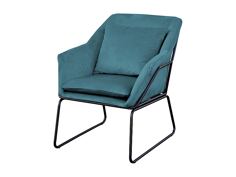 LOUNGESESSEL JOSIE Samt Petrol