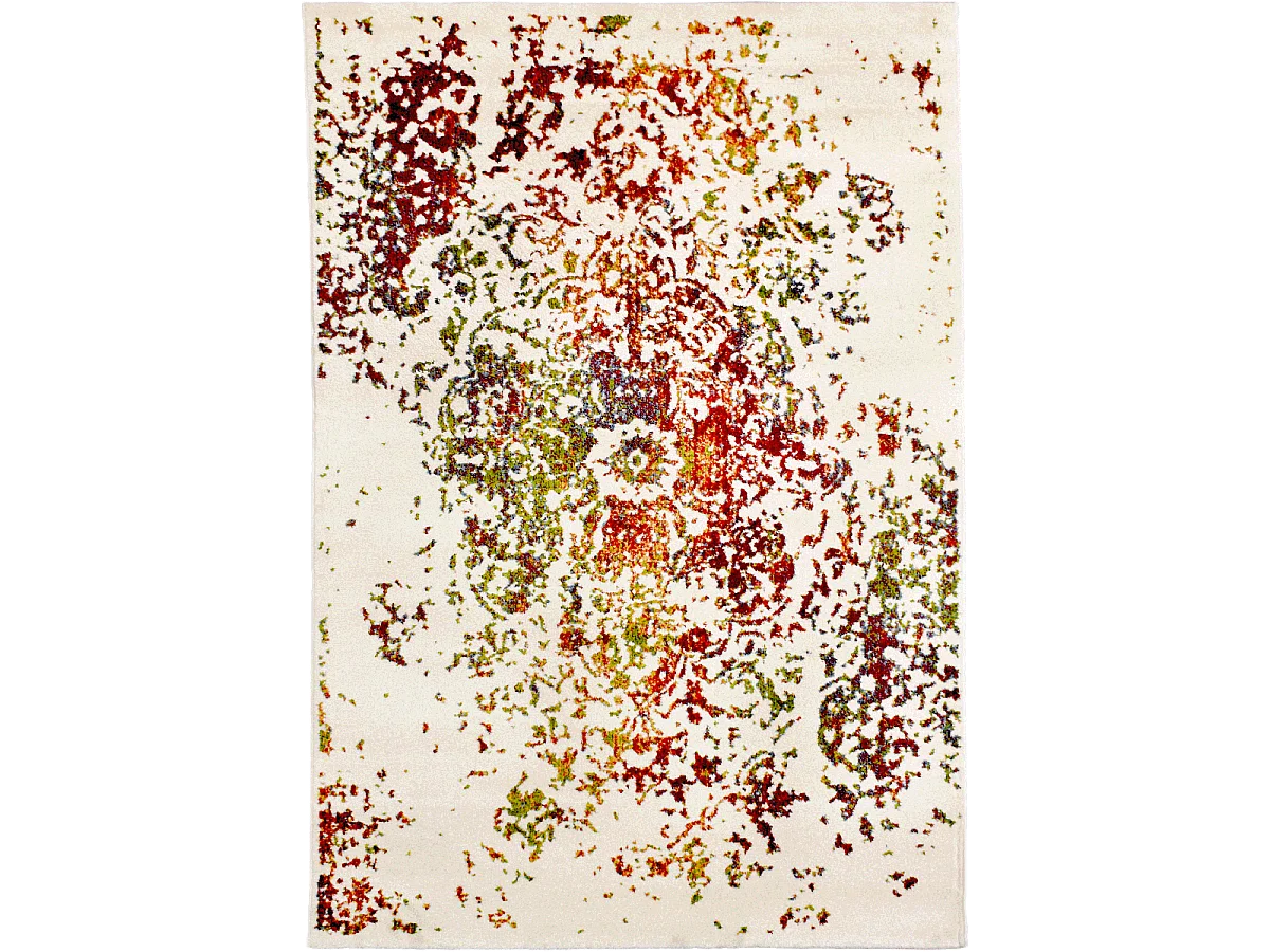 Tapis oriental 120x170 rectangle multicolore tissé motif ancestral DESTRUCT 2