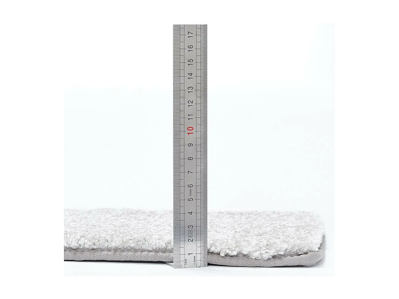 tapis salle à manger 200x300 tissé gris rectangle motif uni EPAISSIA