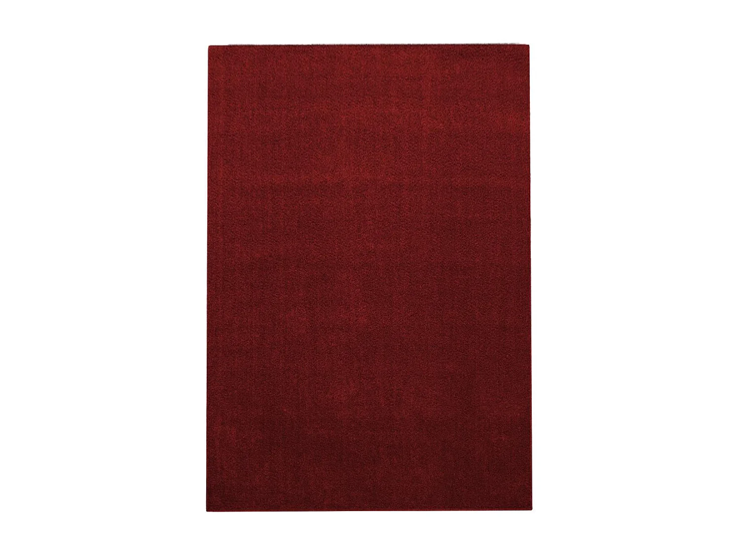 tapis salle à manger 240x340 tissé rouge rectangle motif uni SOULA