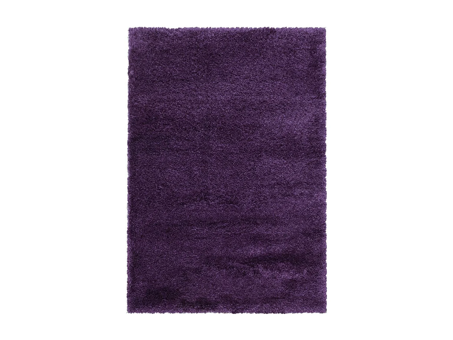 Tapis longs poils shaggy 80x250 rectangle tissé violet motif uni UNI B
