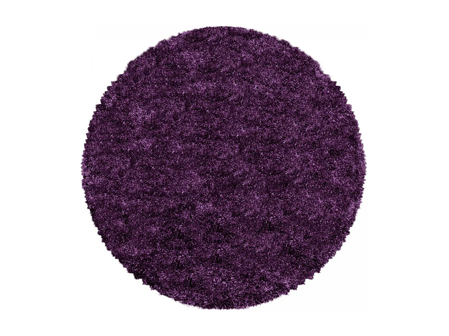 Tapis longs poils shaggy 80x250 rectangle tissé violet motif uni UNI B
