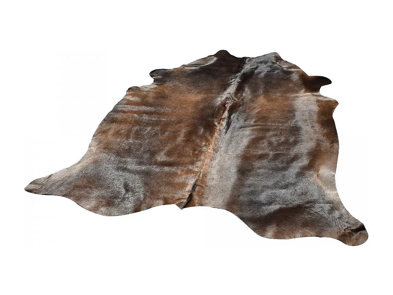 Tapis peau de vache 180x200 kilm fait à la main marron