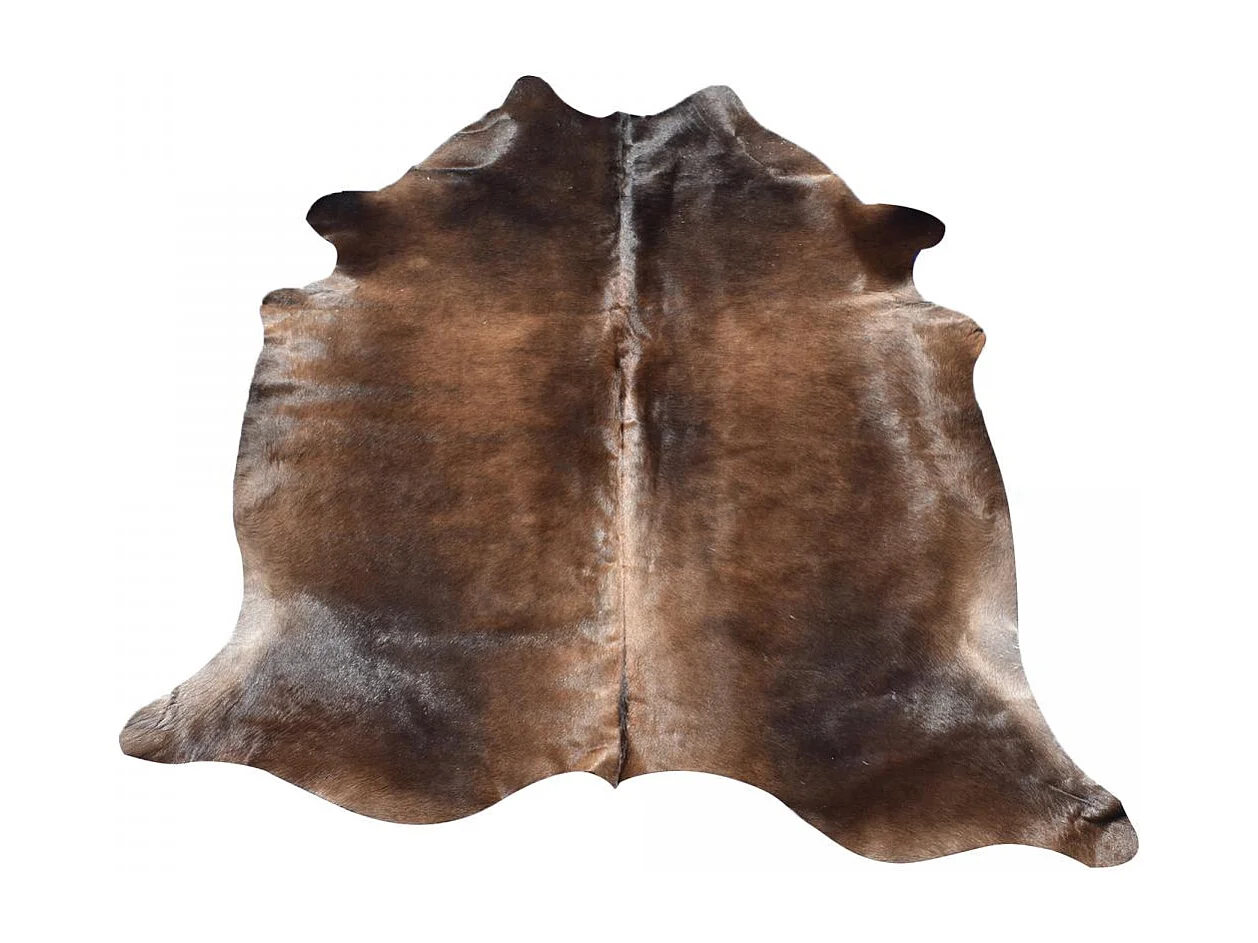 Tappeto in pelle di vacchetta 180x200 Kilm fatto a mano marrone