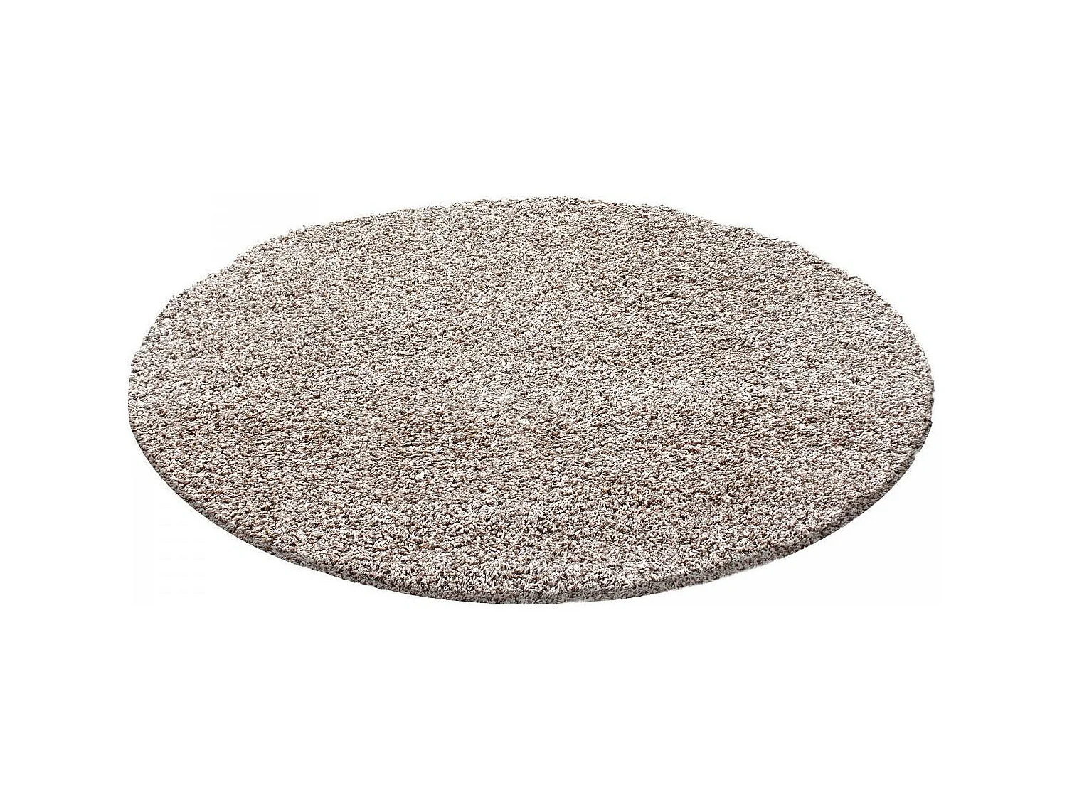 Tapis poils longs shaggy 200x290 rectangle tissé beige motif uni UNI L