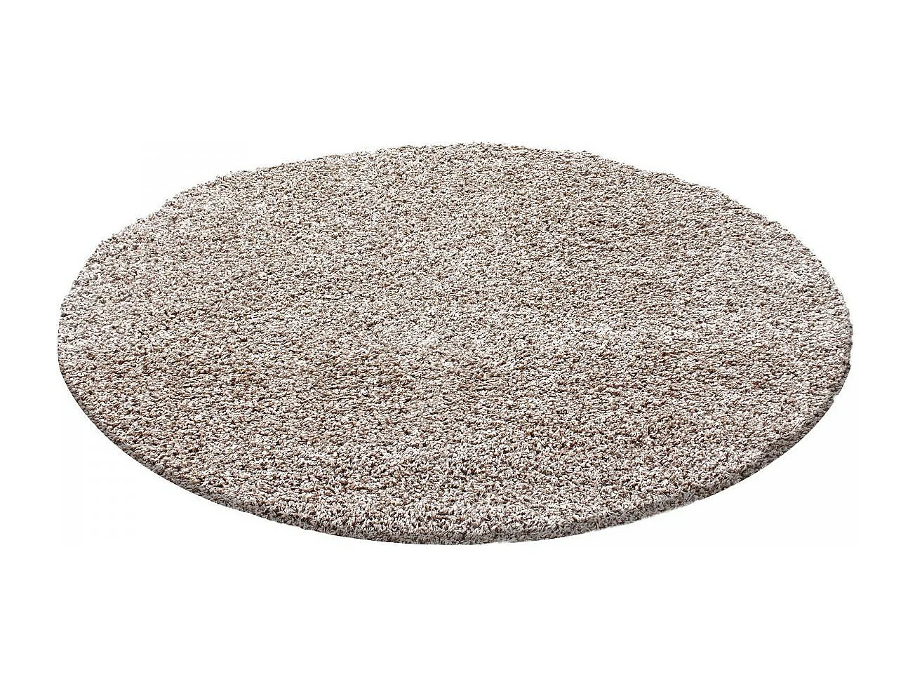 Tapis poils longs shaggy 200x290 rectangle tissé beige motif uni UNI L