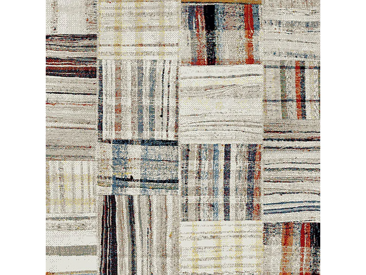 Tapis salon 200x290 cm Rectangulaire MOROCCO 831-72 Beige Salle à manger adapté au chauffage par le sol