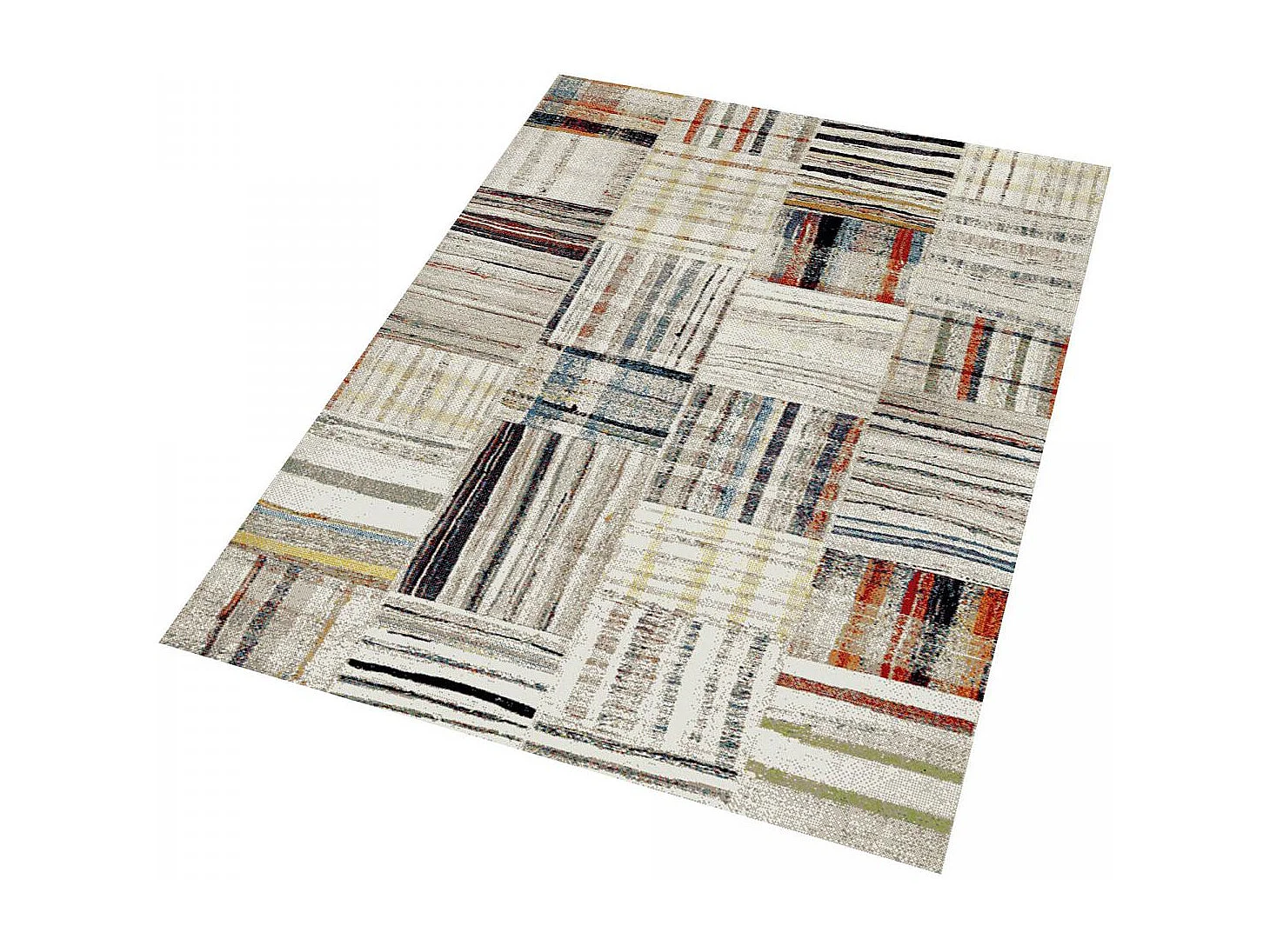 Tapis salon 200x290 cm Rectangulaire MOROCCO 831-72 Beige Salle à manger adapté au chauffage par le sol