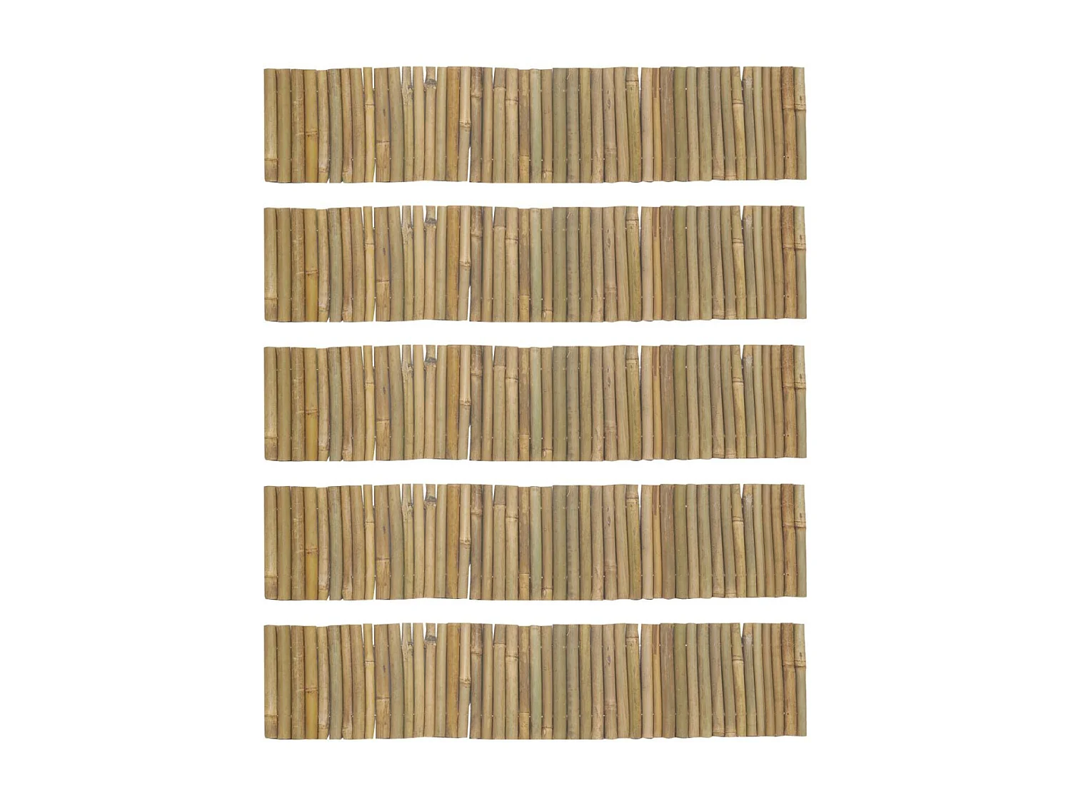 Bordure en bambou naturel Lot de 5