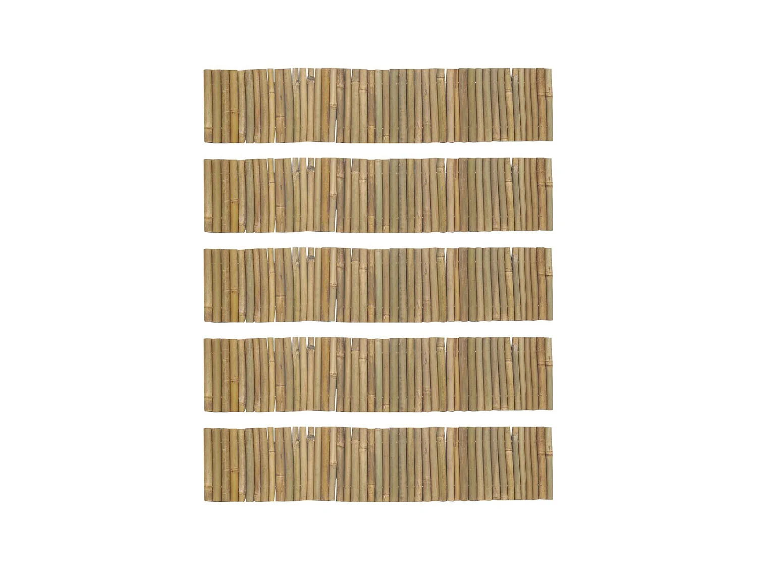 Bordure en bambou naturel Lot de 5