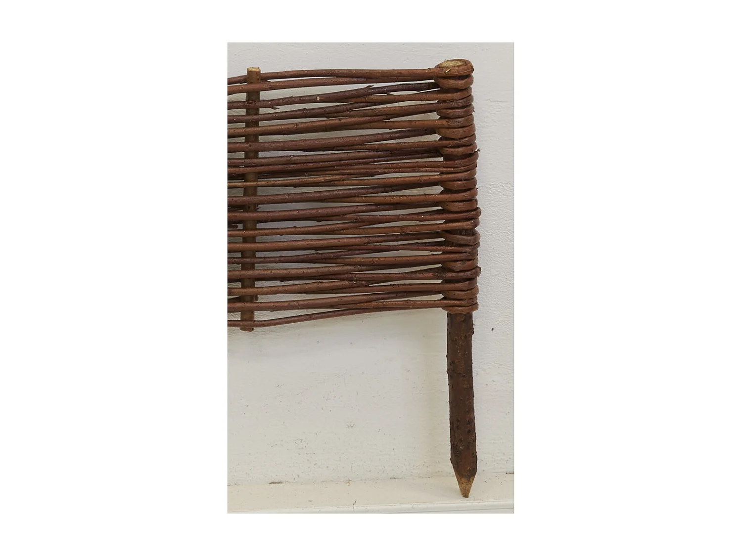 Bordures en osier tressé naturel (Lot de 12)