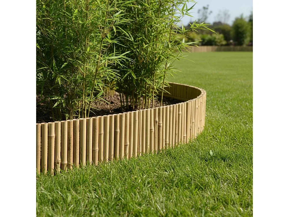 Bordure en bambou naturel Lot de 3