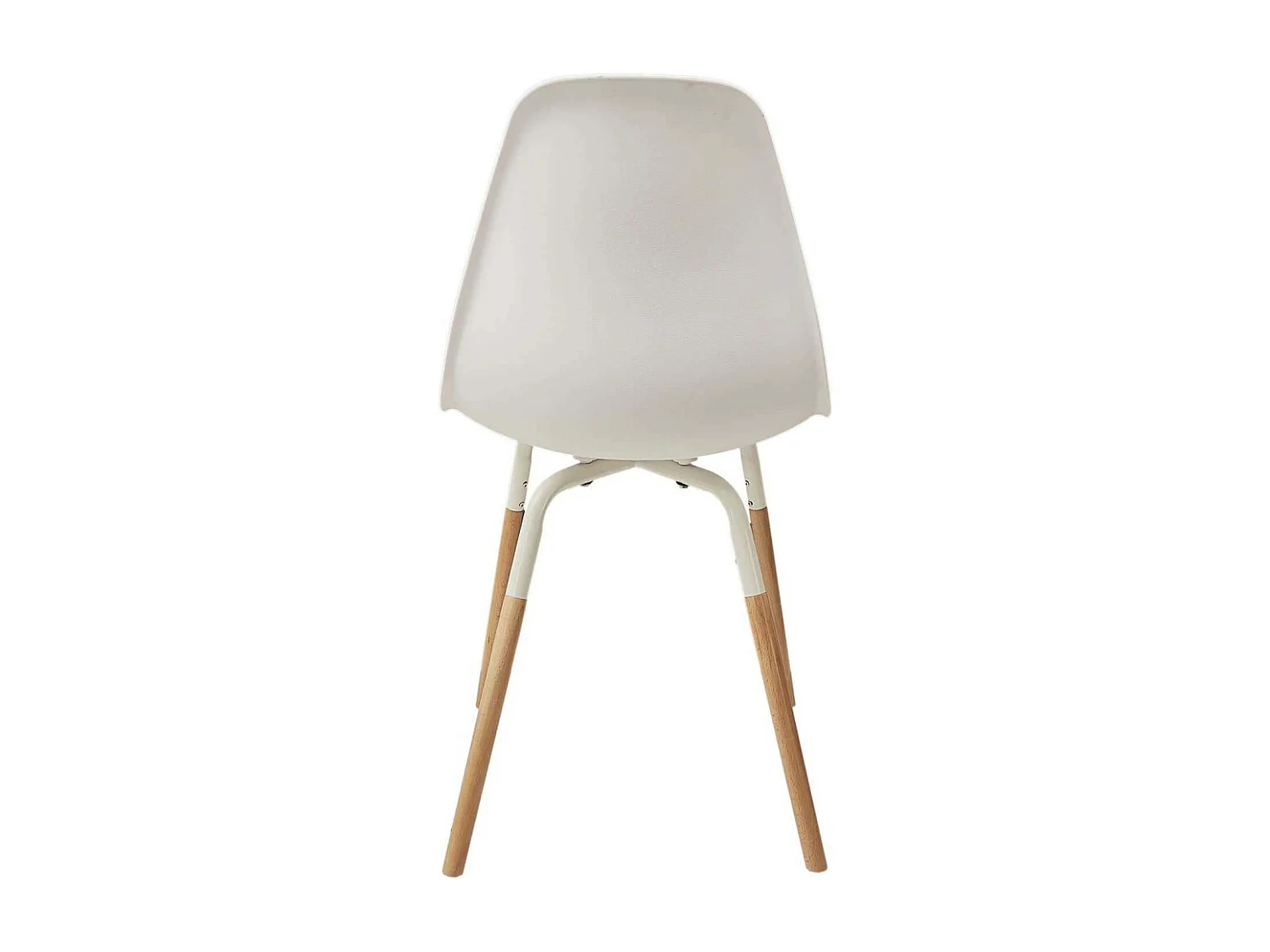 Chaise scandinave pieds métal et bois de hêtre Phenix (Lot de 4)