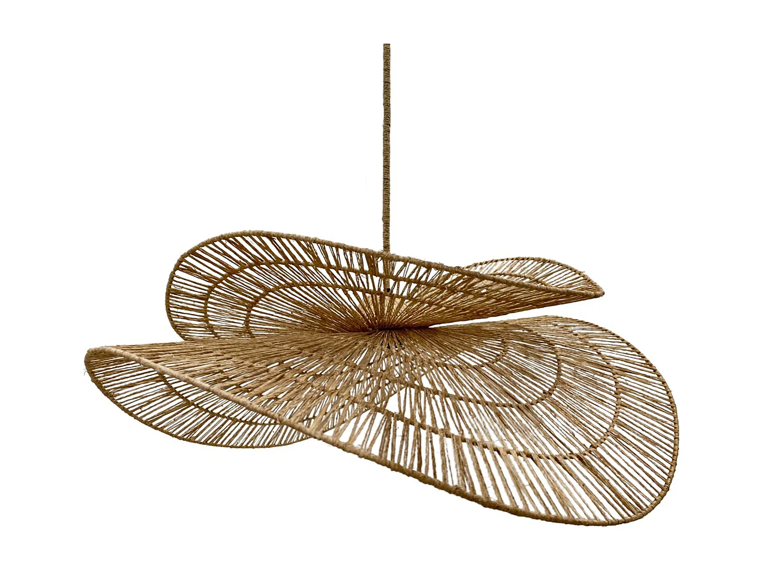 Suspension d'extérieur SOLARA Beige Jute H32 cm