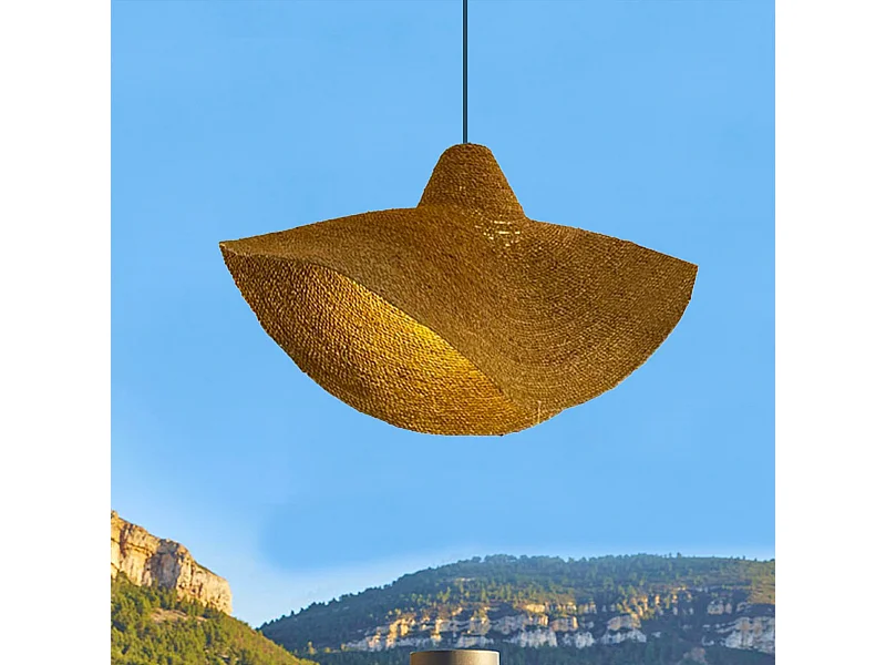 Suspension d'extérieur KLEIA Beige Jute H30cm