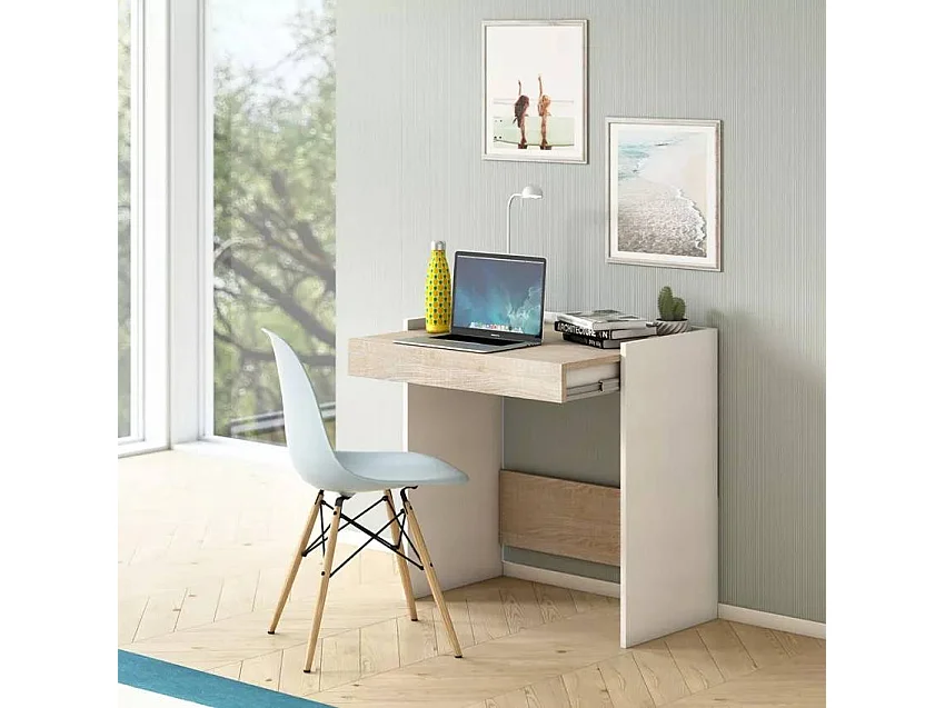 Scrivania moderna da casa con cassetto 80x40 Alessandro