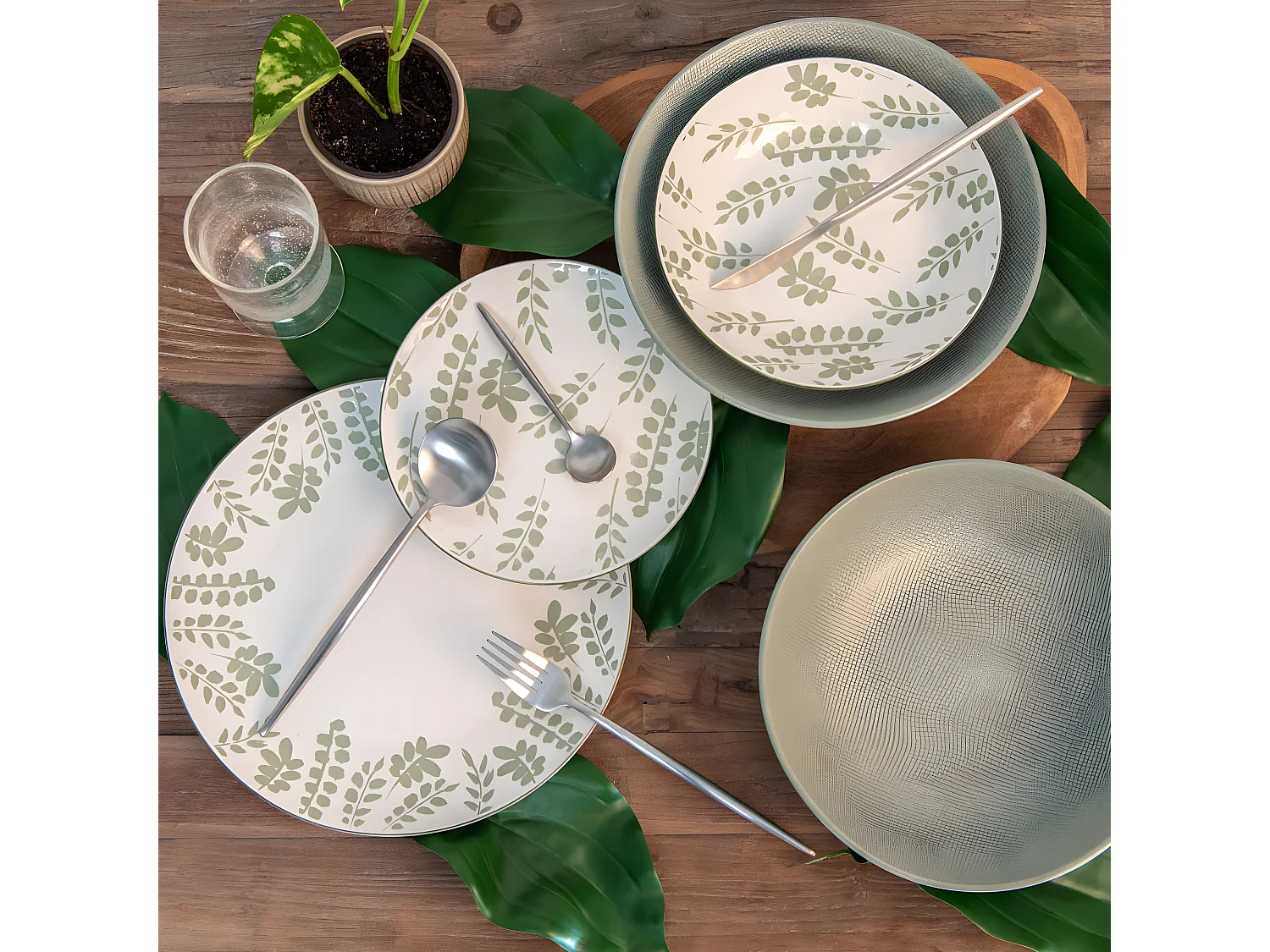 Assiette plate 27 cm Episia (lot de 6)