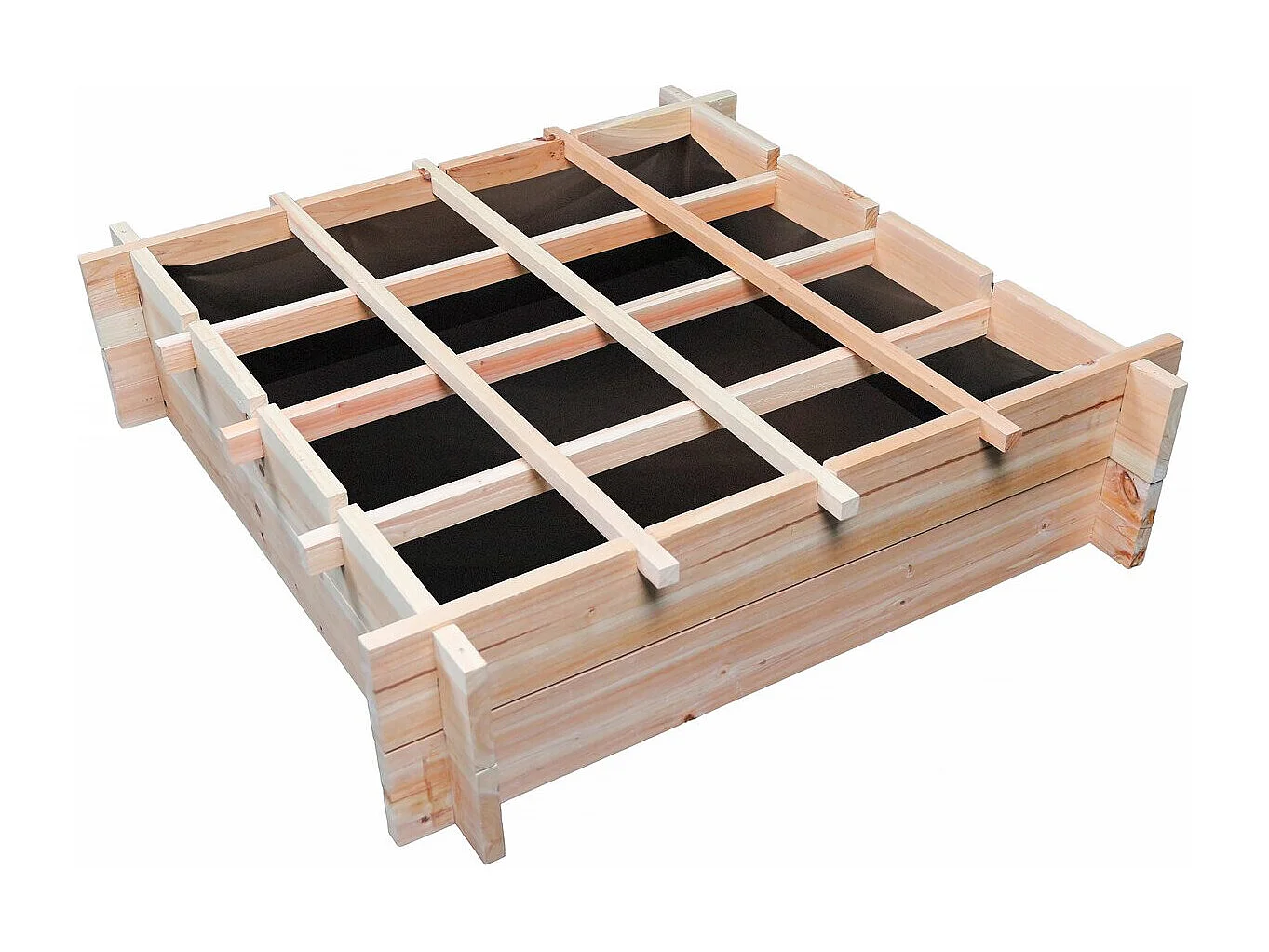 Quadratischer Gemüsegarten aus Holz "Tournesol" - 80 x 80 x 20 cm