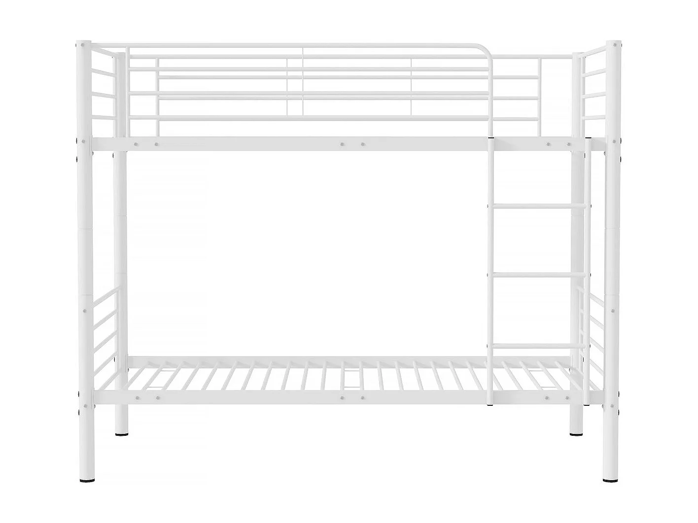 Lit superposé "ADAM" -  90 x 190 cm - Métal - Blanc