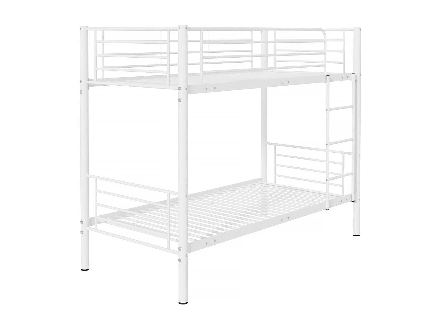 Lit superposé "ADAM" -  90 x 190 cm - Métal - Blanc