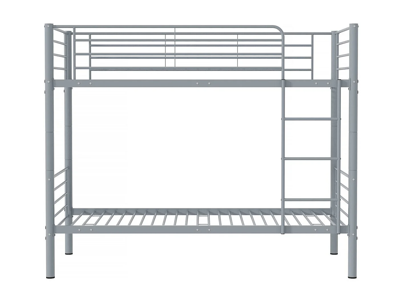Lit superposé "ADAM" -  90 x 190 cm - Métal - Gris
